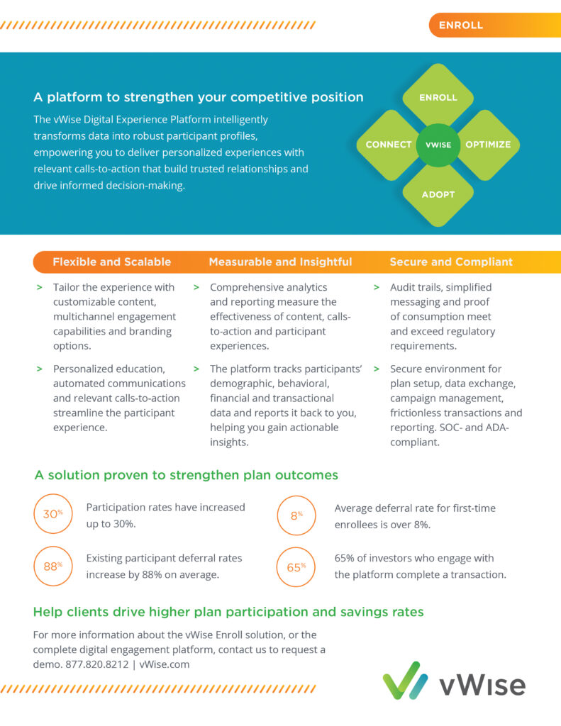 vWise Marketing One Sheets